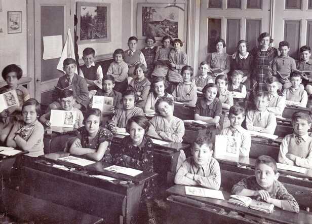 Klassenfoto van de Palacheschool uit ± 1932