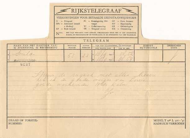 Telegram uit Smilde