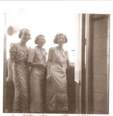 Hennie van Baale- Nol,Ans van der Pols-Costima en Edith Alida Pais