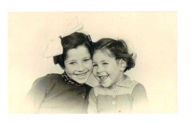 Nanny (left) and Martha Scharis
