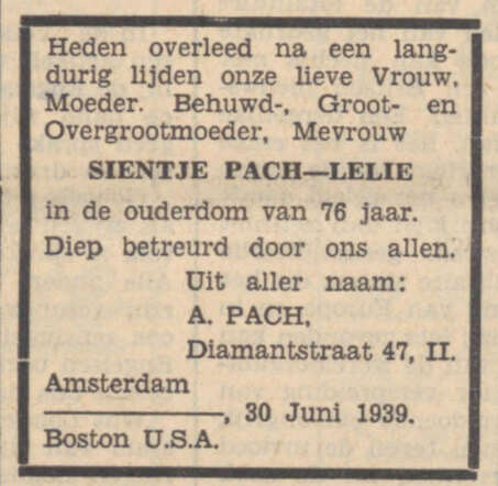 Sientje Pach-Lelie