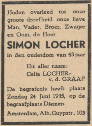 Simon Locher NIW 26-06-1945