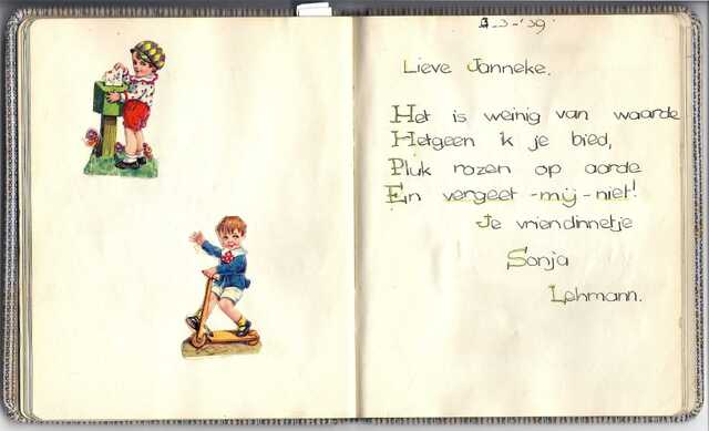 Sonja Lehmann in Poezie Album