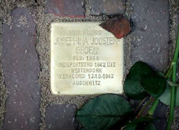 Stolperstein in de Schoutenstraat, Utrecht