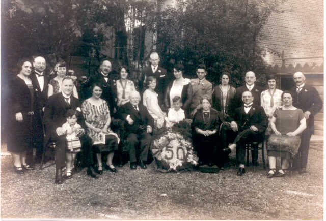 50 jarig huwelijk van Echtpaar Tas-Lamon 1927