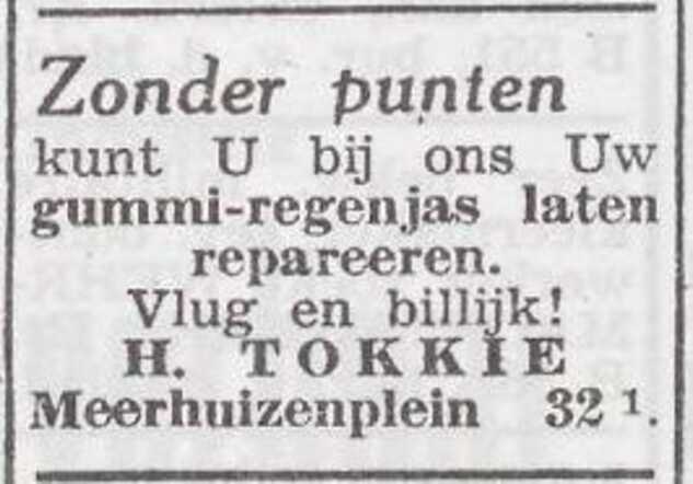 Advertentie van Helmut Tokkie