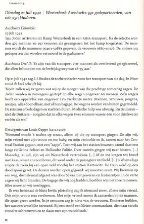 Transport 3 dinsdag 21 juli 1942 Westerbork-Auschwitz 931 gedeporteerden, van wie 250 kinderen.