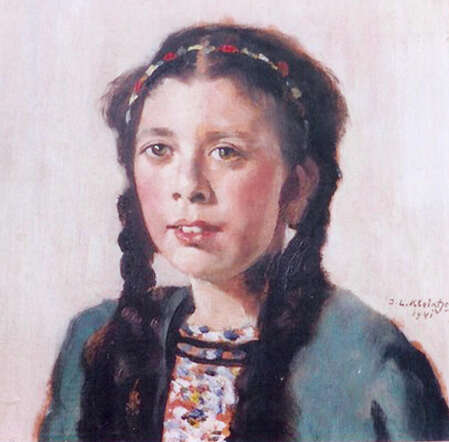Edith Troostwijk. Drawing, 1941 from J.L. Kleintjes