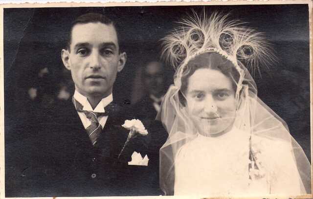 Trouwfoto Hans Bouthoorn en Marianne van Praagh