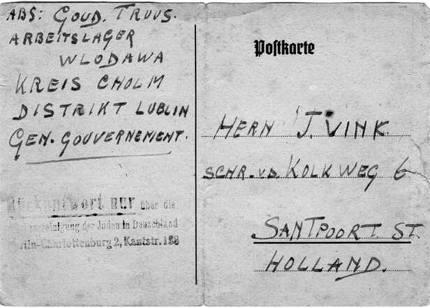 Postcard Truitje Goud