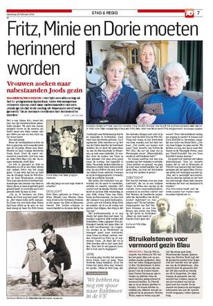 Artikel van Wim Langejan uit Utrechts Nieuwsblad van 25 februari 2012.