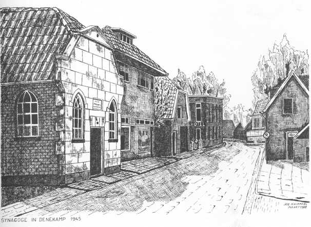 Denekamper sjoelgebouw in 1945