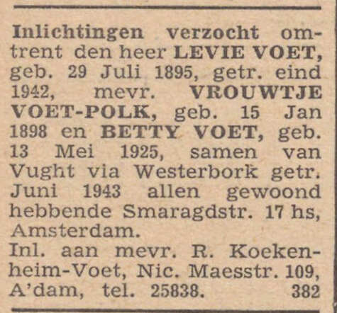 Voet NIW 17-08-1945