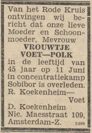 Vrouwtje Voet-Polk