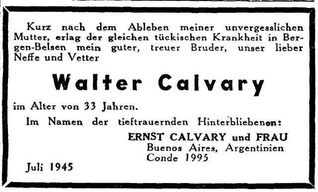 Walter Calvary