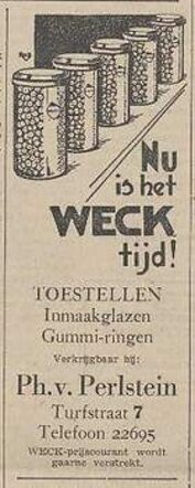 Wecktijd, advertentie uit de Arnhemsche Courant van  1 juni 1940