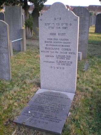 Memorial stone of the Weijl family