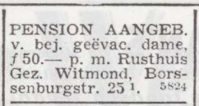 Advertentie te huur aangeboden van Elisabeth Witmond