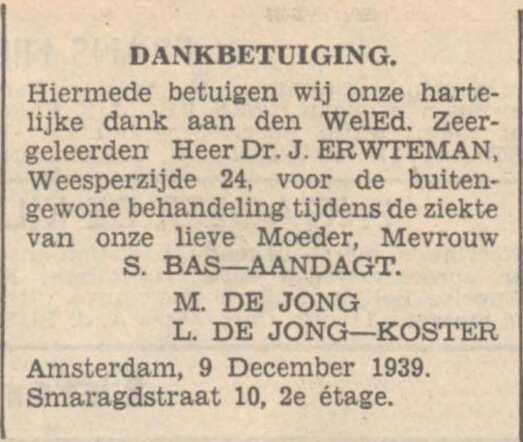 Zaans Volksblad: sociaal-democratisch dagblad, 9 december 1939, dag, pag. 12.