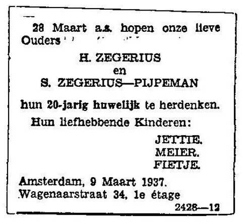 20-jarig huwelijk