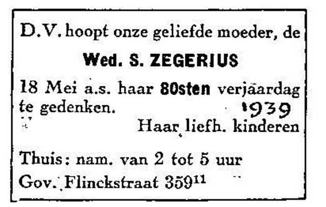 Saartje Zegerius-Turfkruijer