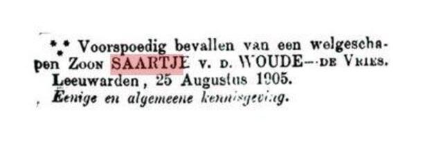 Geboorte zoon