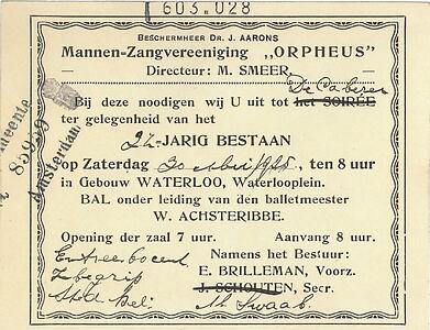 Mannenzangvereniging Orpheus.
