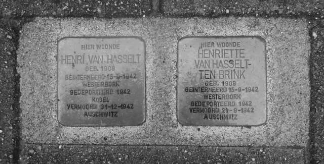 Struikelstenen voor Henri en Henriëtte in Enschede