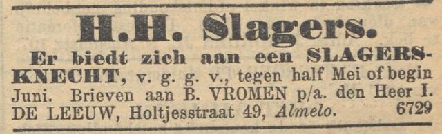 NIW 1 mei 1908