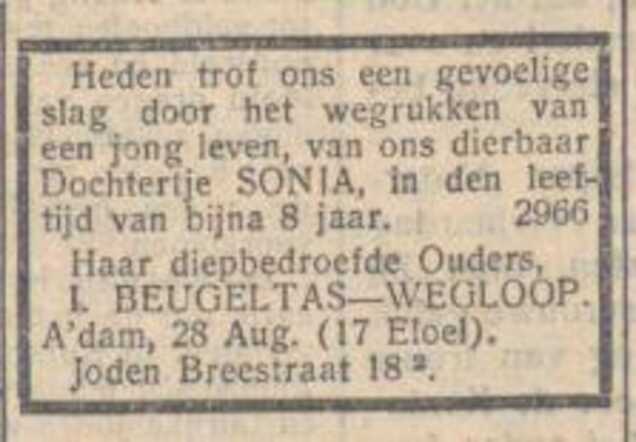 1934 Sonja Beugeltas