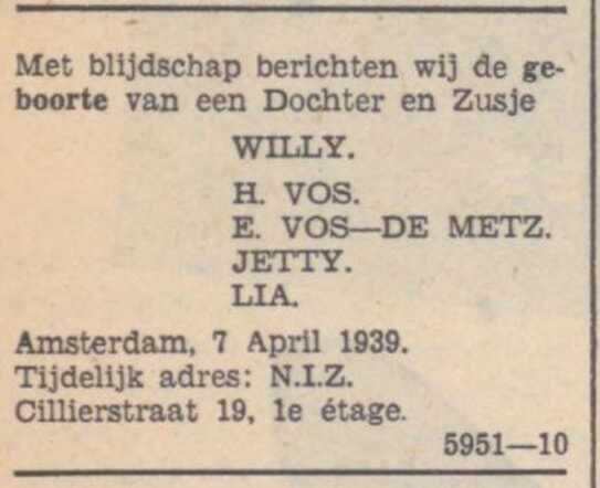 1939 Willy Vos