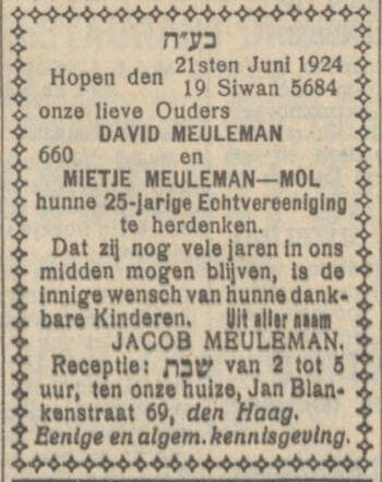 25 jarig huwelijk Meuleman Mol