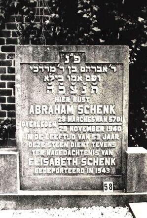 Grafsteen Abraham Schenk