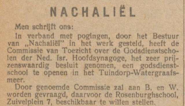 Opening godsdienstschool.