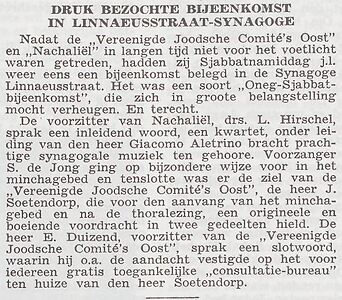 Laatst bekende bijeenkomst van Nachaliël.