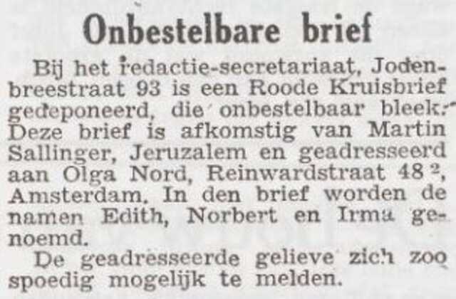 Rode Kruisbrief voor Olga Nord