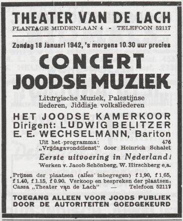 Concert van het Joodse Kamerkoor