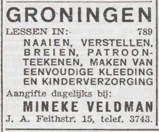 Advertentie van Mineke Veldman