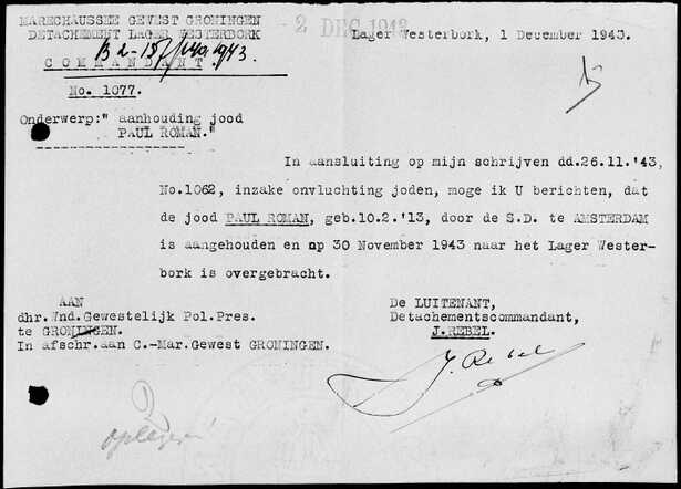 Aanhouding Paul Romann