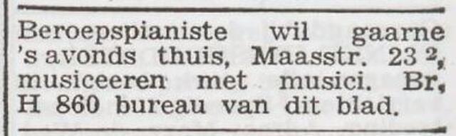 Advertentie van Betsy Poppelsdorf