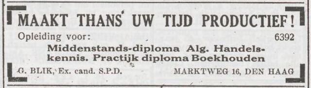 Advertentie van Gabriel Blik