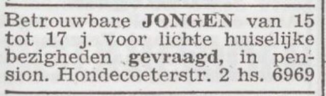 Advertentie 'personeel gevraagd'van Ellen Citroen-Philippi