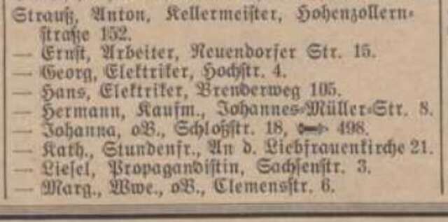 Adresboek Koblenz 1937