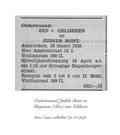 Huwelijksreceptie in de Vrolikstraat