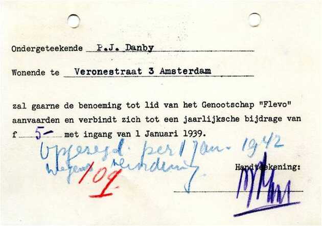 Lidmaatschap Genootschap Flevo