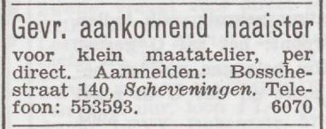 Advertentie 'personeel gevraagd' van Jenta Heuschober-Bach