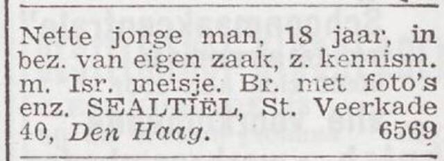 Jongeman zoekt kennismaking