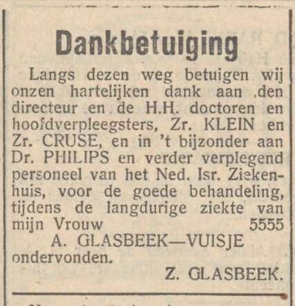 Anna Glasbeek-Vuisje