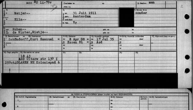 Archiefkaart Ella Meijer 31 juli 1911