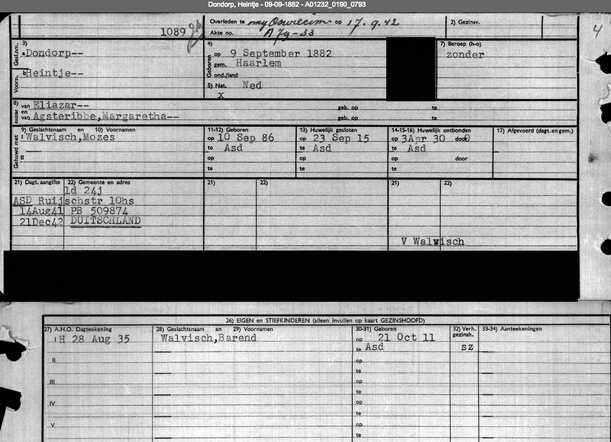 Archiefkaart Heintje Dondorp 9-9-1882